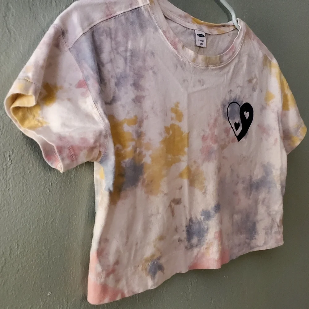 Old Navy Cropped Tie Dye T Shirt
